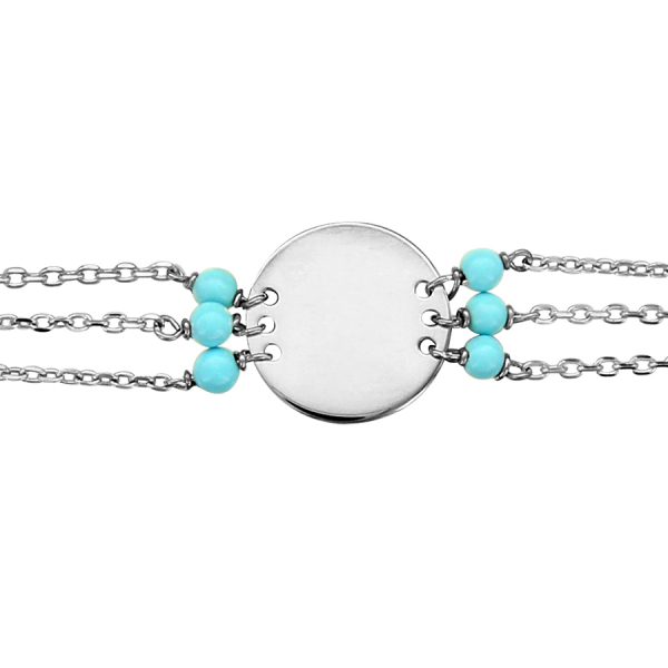 bracelet-acier-turquoise