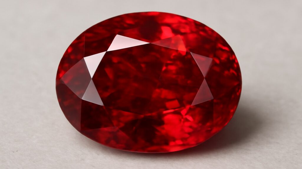 Rubis rouge taillé pour guide de choix Bijouterie Merviel
