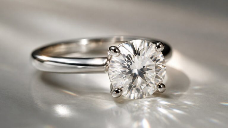 Bague en diamant brillant éclatant