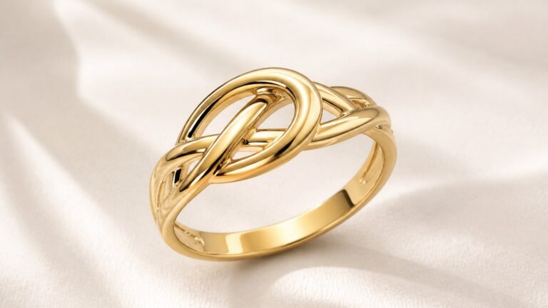 Bague en vermeil avec placage or sur argent massif