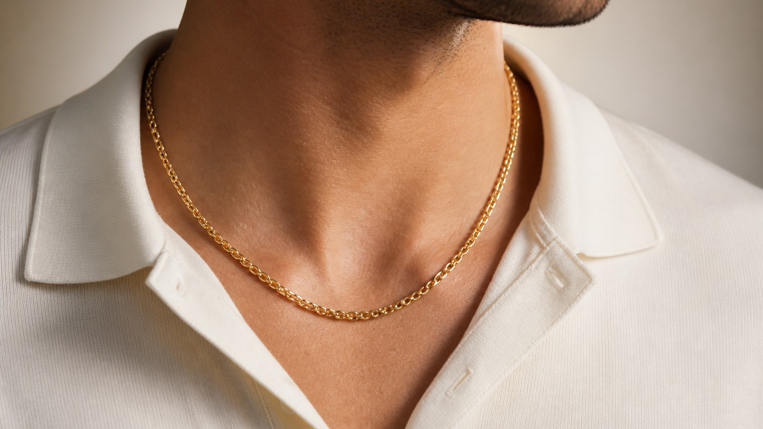 Chaîne homme en or 18 carats maille forçat