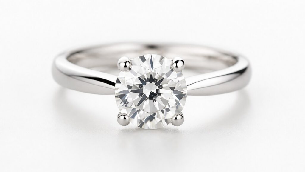 Bague de fiançailles Swarovski solitaire avec cristal clair