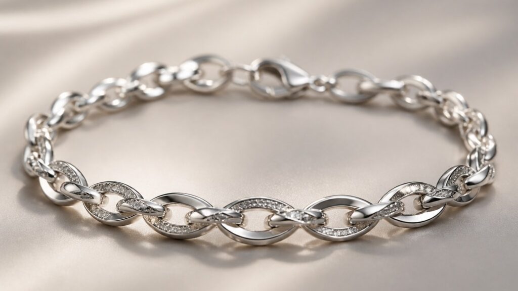 Bracelet en argent 925 étincelant